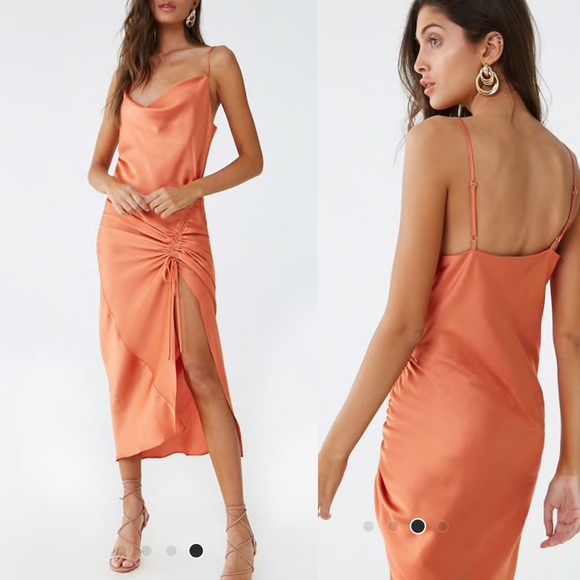 forever 21 rust dress